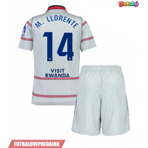 Lacne Dětský Futbalové dres Atletico Madrid Marcos Llorente #14 2026-27 Krátky Rukáv - Tretina (+ trenírky)